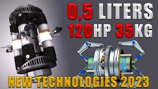 New Technologies 2024 1STROKE Engine CoAxial Motor Spherical Еngines How does it work [upl. by Airdnala]