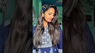 Navratri hairstyle shorts hairstyle lifehacks [upl. by Mailand]