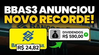 🚨 COTAÇÃO DERRETENDO RESULTADOS DE BBAS3 E DIVIDENDOS ANUNCIADOS QUANTO VOU RECEBER [upl. by Adnwahsat317]