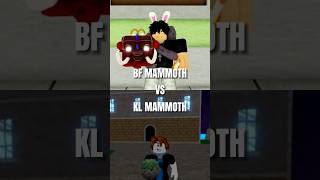 Blox Fruits Mammoth VS King Legacy Mammoth bloxfruits kinglegacy shorts [upl. by Liagibba]