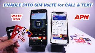 HOW TO ENABLE DITO SIM VoLTE for CALL amp TEXT [upl. by Juanne677]