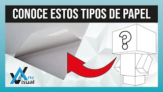 PRINCIPALES TIPOS DE PAPEL PARA IMPRIMIR 🖨 Cubeecraft [upl. by Anavlis884]