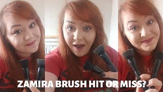 ZAMIRA FLAT TOP KABUKI MAKEUP BRUSH  REVIEW  HIT OR MISS [upl. by Chasse]