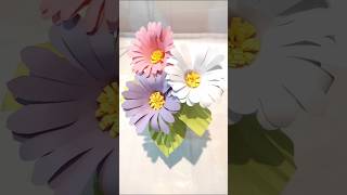 How to make easy paper flower  Flower making craft diy [upl. by Neelik]