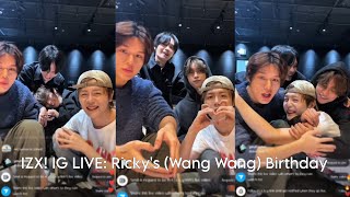 101424 IZX IG LIVE Rickys Wang Wang Birthday [upl. by Ayikur340]