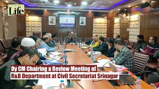 Dy CM Chairing a Review Meeting of RampB Department at Civil Secretariat Srinagar [upl. by Button]