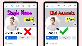 How to one name Facebook 2023  facebook single name 2023  remove last name facebook 2023 FB ID [upl. by Obeded]