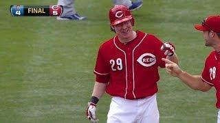 CHCCIN Hanigans walkoff single gives Reds a win [upl. by Artina]