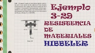 Hibbeler  Resistencia de materiales Ej 329 deformación angular [upl. by Mart]