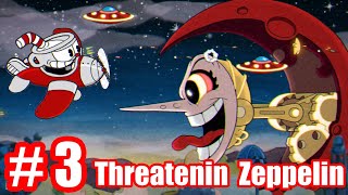 Cuphead  Threatenin Zeppelin Walkthrough Nintendo Switch [upl. by Airbas]