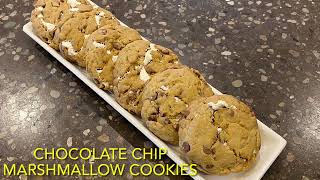 Chocolate chip marshmallow cookies baking  dessert [upl. by Dnana]