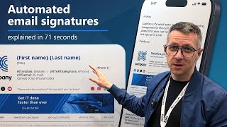 Companywide email signatures explained live from Microsoft 365 Community Conference Orlando [upl. by Koblick70]