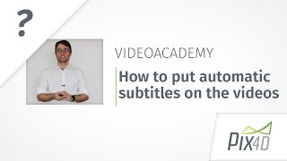 Translating the Pix4Dmapper Video Tutorial How to turn on multilanguage subtitles on Youtube [upl. by Daisi893]