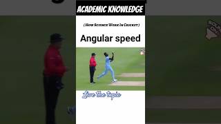 Angular speed in cricket Physics science physics creative cricket bowling physicswallah study [upl. by Reahard226]