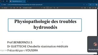 physiopathologie des troubles hydrosodés [upl. by Boleyn53]