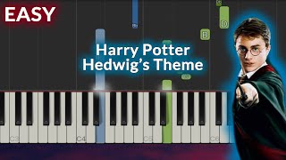 Harry Potter  Hedwigs Theme EASY Piano Tutorial [upl. by Lugar231]