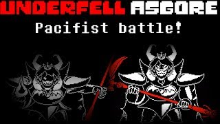 underfell Asgore Pacifist battleampAll endings undertale fangame [upl. by Aloke]