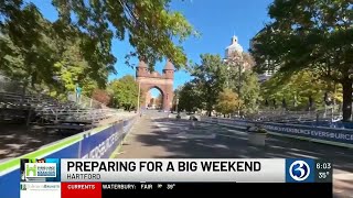 VIDEO Eversource Hartford Marathon set for Saturday [upl. by Groh667]