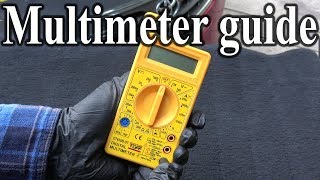 How to Use a MULTIMETER  Beginners Guide Measuring Volts resistance continuity amp Amps [upl. by Chadwick422]