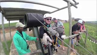 Stuntman opens extreme zipline in Oribi Gorge [upl. by Yliak]