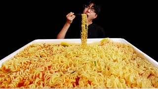 ASMR  Koreans BIGGEST instant noodles mukbang  no talking eating sounds [upl. by Goulden]