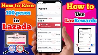 Lazada Rewards Legit or Fake  Paano kumita ng 100 pesos sa lazada gamit ang LazCash at Lazcoin [upl. by Keverian]