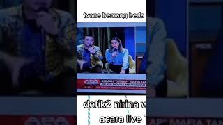 DETIK2 NIRINA ZUBIR WALK OUT SAAT LIVE TV 0NE shorts [upl. by Gemma]