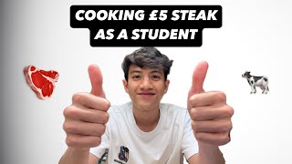 COOKING £5 STEAK AS A STUDENT [upl. by Saimon]