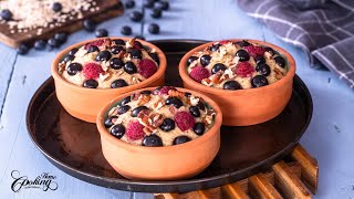 Baked Oats – Healthy Breakfast Recipe – No Flour – No Refined Sugar – No Butter [upl. by Zuckerman952]