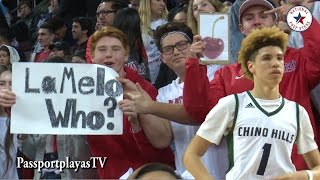 LaMelo drops 610quot center then drops the 3 Chino Hills vs Mater Dei [upl. by Ylrebnik]