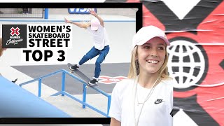 Women’s Skateboard Street TOP 3  X Games California 2023 [upl. by Pudendas]