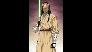 Eeth Koth scenes in Star Wars Ep 1 Ep 2 TCW TOJ [upl. by Nnylatsirk697]