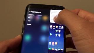 Samsung Galaxy S8 How to Add Clipboard to Edge Panel [upl. by Enajaras524]