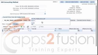 Accounting Method in Fusion General Ledger [upl. by Reyem]