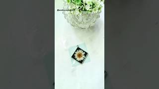 Resin pendent  floral resin pendant  resin art resin youtubeshorts [upl. by Aman]