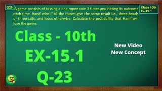 Ex 151 Q23 Class10  Probability  Exercise 151  Class10 Math  Class10 Ex 151 Q23  Green Board [upl. by Ric]