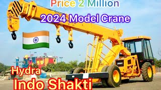 14 Ton New Hydra crane 2024 Indo Shaktihydra crane machine automobile [upl. by Eramat921]