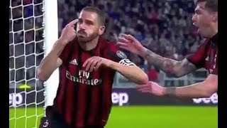 Leonardo Bonucci celebrates at the Juventus stadium  31032018 [upl. by Chappy]