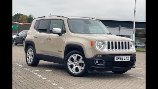 Used Jeep Renegade 14T MultiAirII Limited DDCT I Motor Match Stafford [upl. by Anegal]