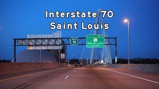 20170612  Interstate 70 St Louis at Dusk 4K [upl. by Hurff591]