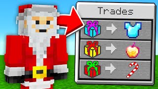 Minecraft But Santa Trades OP Items [upl. by Eiramnwad]