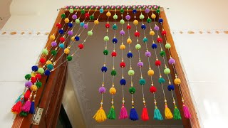 Sochenda PF Woolen Craft New Idea  DIY Woolen Door Hanging Craft Year 2022 New [upl. by Gerome]