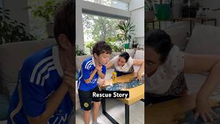 Hero Nanny The MampMs Rescue Funny Story 😁funny lifehack family rescue [upl. by Catharine]