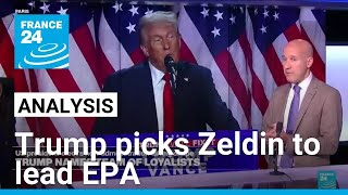 Trump makes new appointments picks Lee Zeldin to lead the Environmental Protection Agency [upl. by Ardnalac]