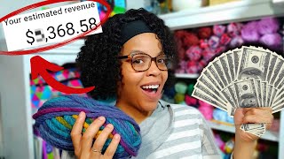 How much YouTube Paid Me To Crochet [upl. by Hirst532]