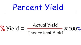 How To Calculate Theoretical Yield and Percent Yield [upl. by Meekyh]