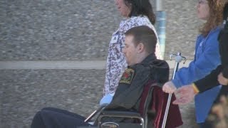 Wounded Norwich officer leaves hospital [upl. by Den220]