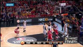 Euroleague Final 4 2010 Semifinal  Partizan Vs Olympiacos 8083 Highlights [upl. by Erodisi458]