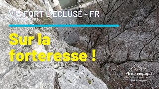 Via Ferrata du Fort lEcluse  Via Ferrata magnifique à 30 minutes de Genève [upl. by Ydnor]