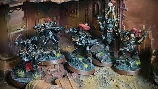 Black Legion vs Word Bearers  9th edition 40k Solohammer [upl. by Adrianna826]